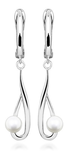 Eleganti orecchini in argento con perle autentiche SVLE0738SH8P100