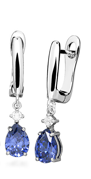 Luxuriöse Silber Ohrringe mit Zirkonen SVLE0641SH8M100
