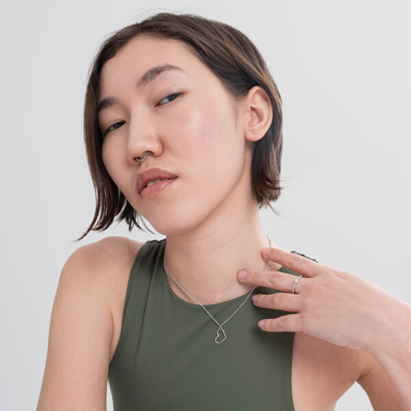 Romantický stříbrný prsten se srdíčkem SVLR1058XF6BI