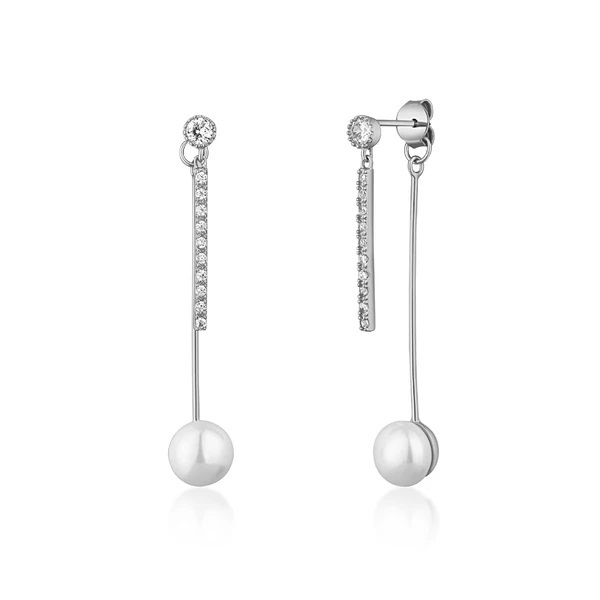 Orecchini eleganti in argento 2in1 con zirconi SVLE1585XD2P100