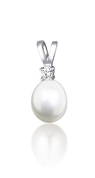 Elegantní stříbrný přívěsek s perlou SVLP0163SD2P100