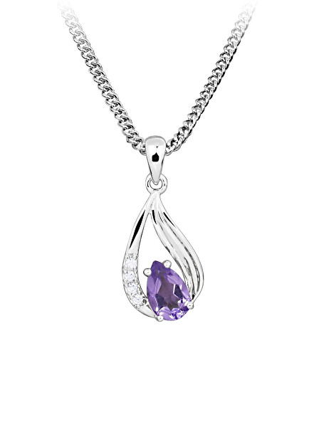 Elegantní stříbrný přívěsek se zirkony SVLP0966SH8F200