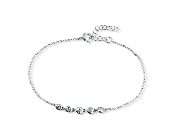 Bracciale raffinato in argento con zirconi SVLB0333XK4BI18