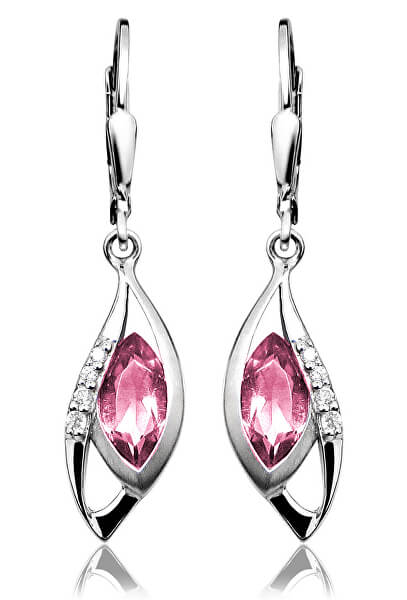 Luxuriöse Silber Ohrringe mit Zirkonen SVLE0059SH8R200