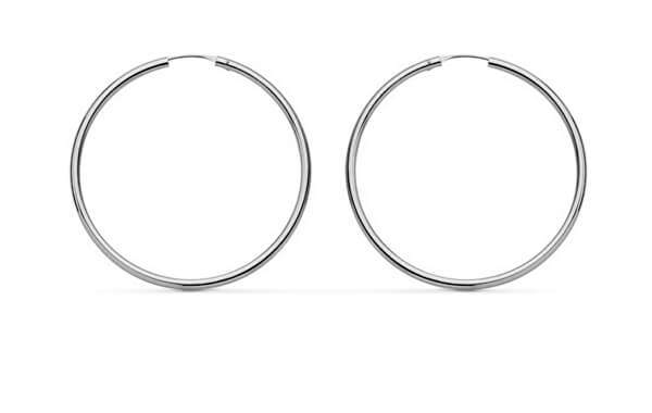 Minimalistické stříbrné náušnice kruhy SVLE0956XH200
