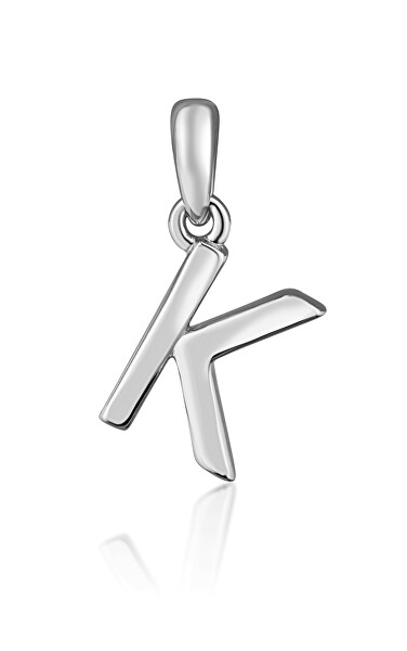Minimalista ezüst "K" betű medál SVLP0948XH2000K