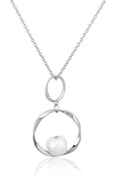 Collana in argento con perla autentica SVLN0355XD2P145