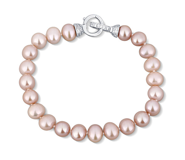 Tenero bracciale di vere perle d'acqua dolce rosa SVLB0010SD2P220