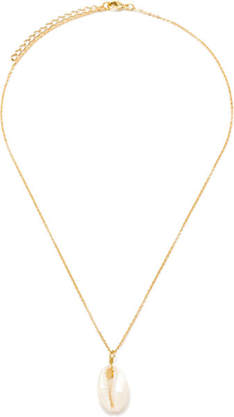 Pozlacený ocelový náhrdelník s mušlí SSSN0024S20GO00