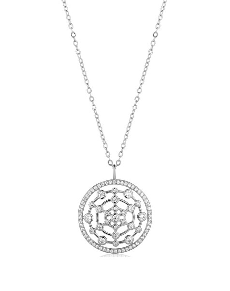 Collana sofisticata in argento con zirconi Ragnatela SVLN0572XK5BI45