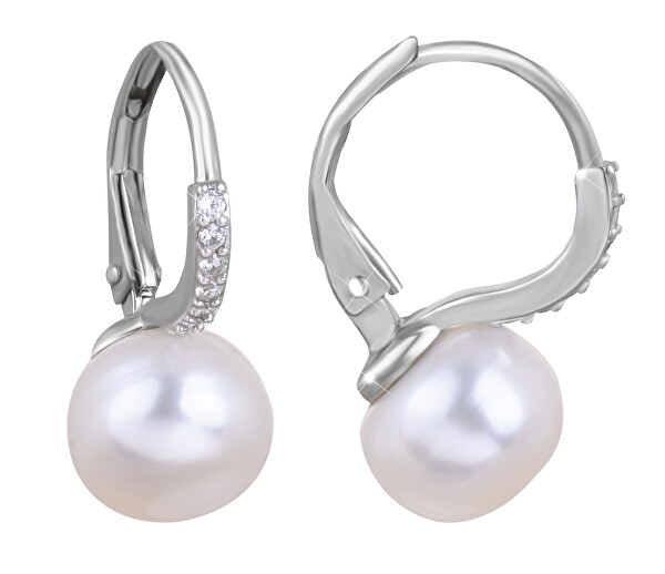 Orecchini affascinanti di perle con zirconi SVLE0874XH2P100
