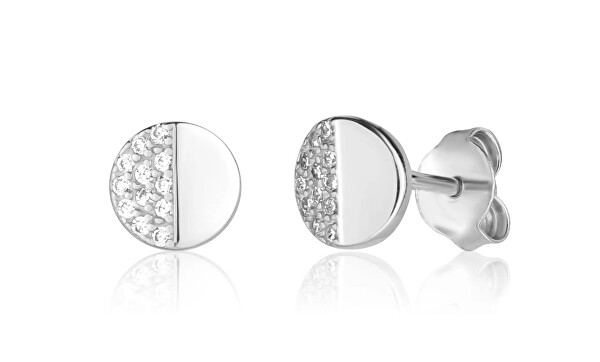 Půvabné stříbrné náušnice pecky SVLE1171XH2BIPS