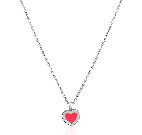 Romantische Silber-Halskette Herz SVLN0628SH2RO38 (Kette, Anhänger)