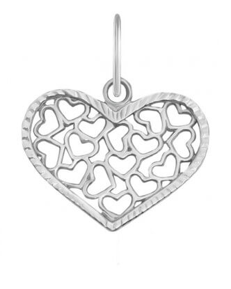 Romantický stříbrný přívěsek Srdce SVLP0680XH200