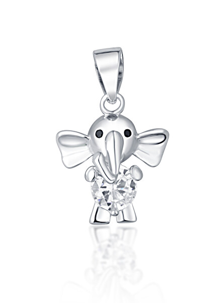 Pandantiv drăguț din argint Elefant SVLP0182XD5BI00