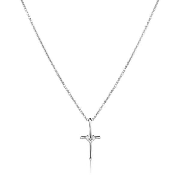 Collana in argento con croce SVLN0569XK5BI45