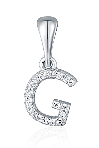 Ciondolo in argento con zirconi lettera “G” SVLP0948XH2BI0G