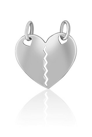 Stříbrný přívěsek ve tvaru srdce SVLP0829XH20000