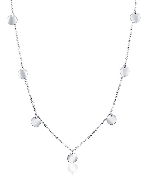 Štýlový strieborný náhrdelník s príveskami SVLN0336XH20000
