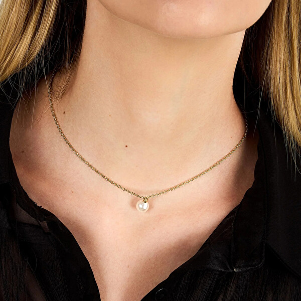 Elegantní náhrdelník s perlami Pearl KLAYR18