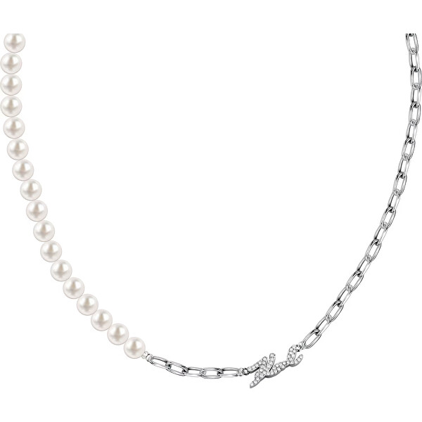 Fashion náhrdelník s černými perlami Pearl KLAYR02