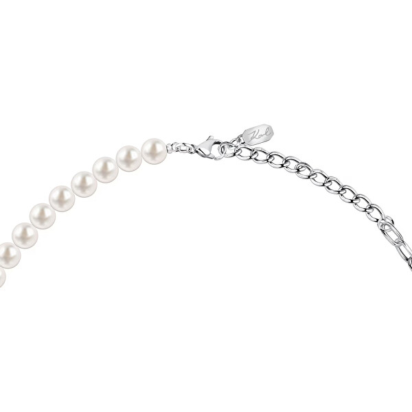 Fashion náhrdelník s černými perlami Pearl KLAYR02
