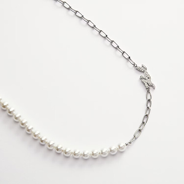 Fashion náhrdelník s černými perlami Pearl KLAYR02
