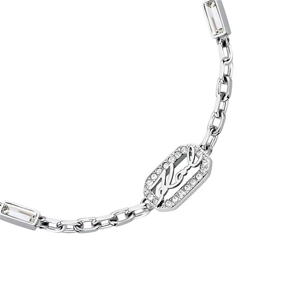 Elegantní ocelový náramek pro ženy Crystals KLAYC34