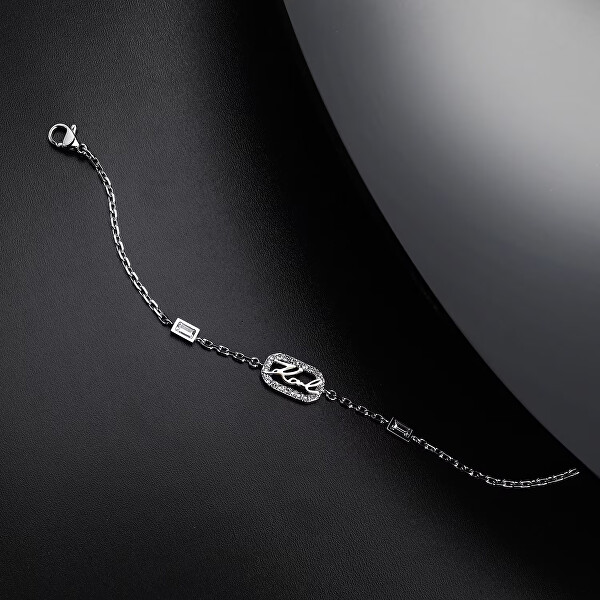 Elegantní ocelový náramek pro ženy Crystals KLAYC34