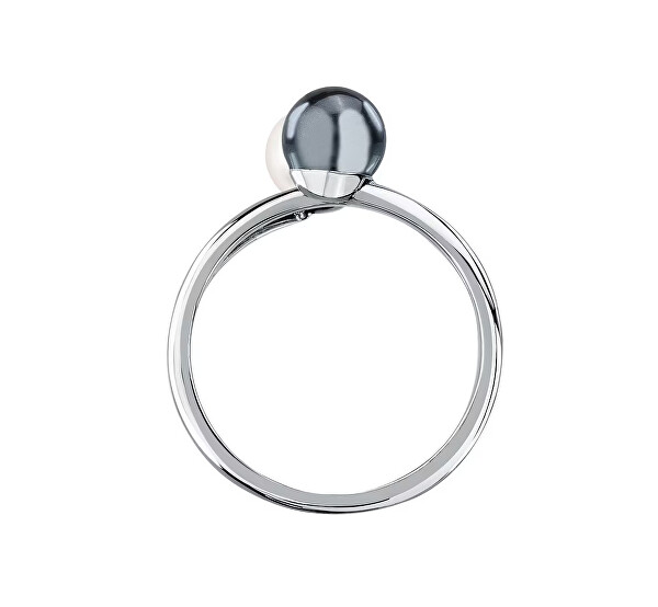 Elegantní prsten se syntetickými perlami Pearl KLAYR25