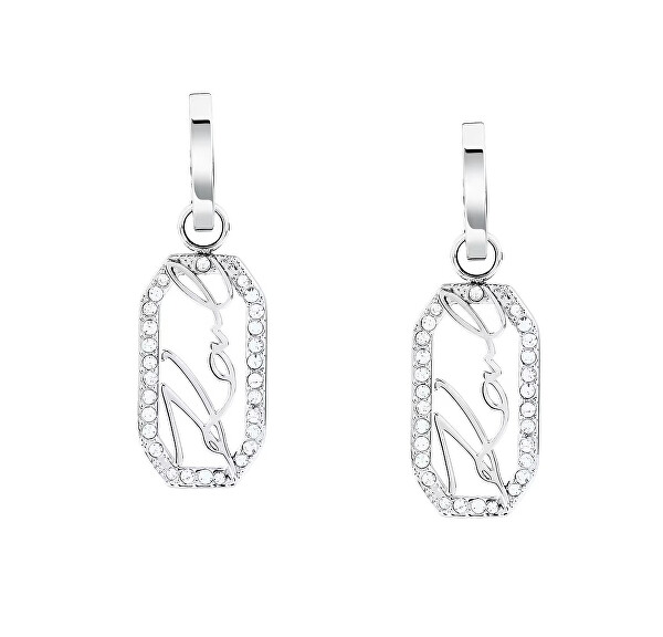 Fashion visací náušnice z oceli Crystals KLAYC46