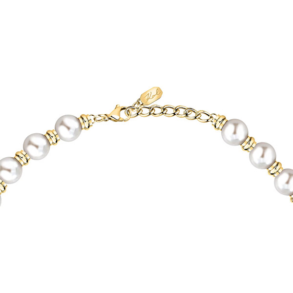 Luxusní náhrdelník se syntetickými perlami Pearl KLAYR01