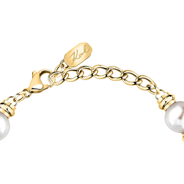 Luxusní náramek se syntetickými perlami Pearl KLAYR09