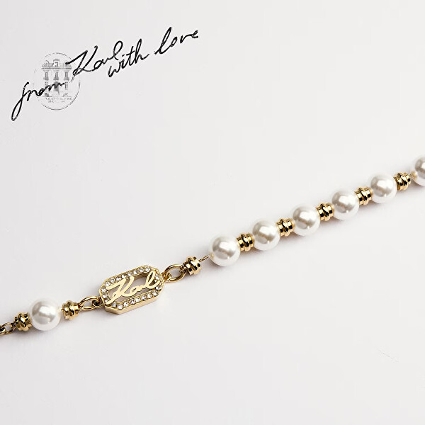 Luxusní náramek se syntetickými perlami Pearl KLAYR09