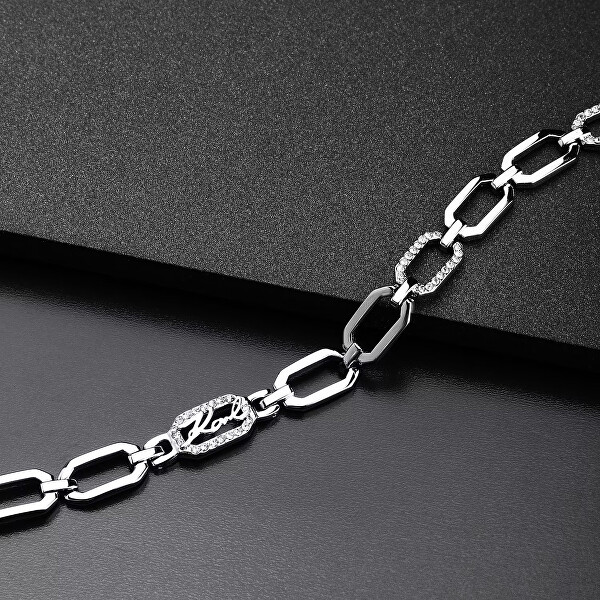 Moderní ocelový náramek pro ženy Crystals KLAYC31
