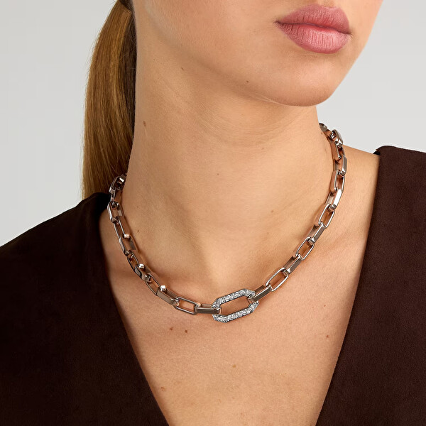 Ocelový dámský náhrdelník Chains KLARF02