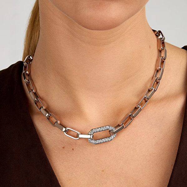 Ocelový dámský náhrdelník Chains KLARF02