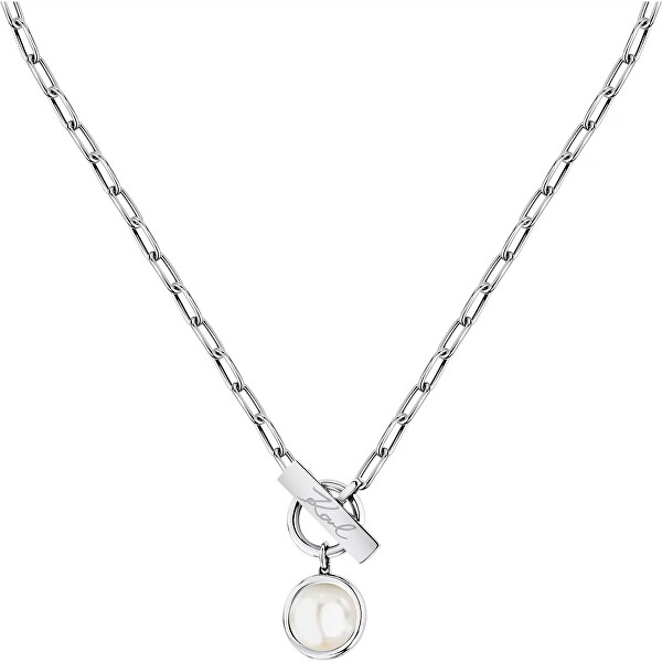 Stylový ocelový náhrdelník pro ženy Pearl KLAYR04