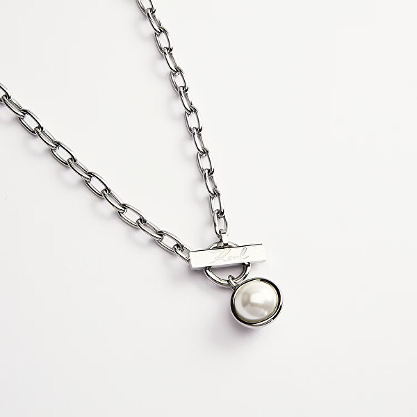 Stylový ocelový náhrdelník pro ženy Pearl KLAYR04