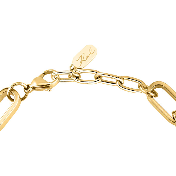 Výrazný pozlacený náramek pro ženy Chains KLARF03