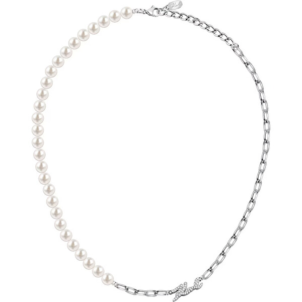 Elegantný náhrdelník so syntetickými perlami Pearl KLAYR03