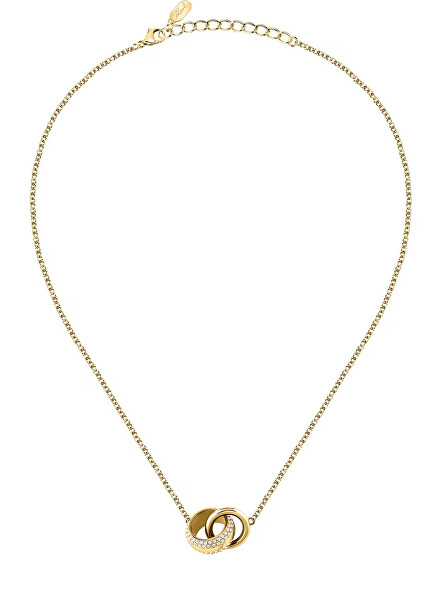 Elegantní pozlacený náhrdelník Bond Pave KLBJY02