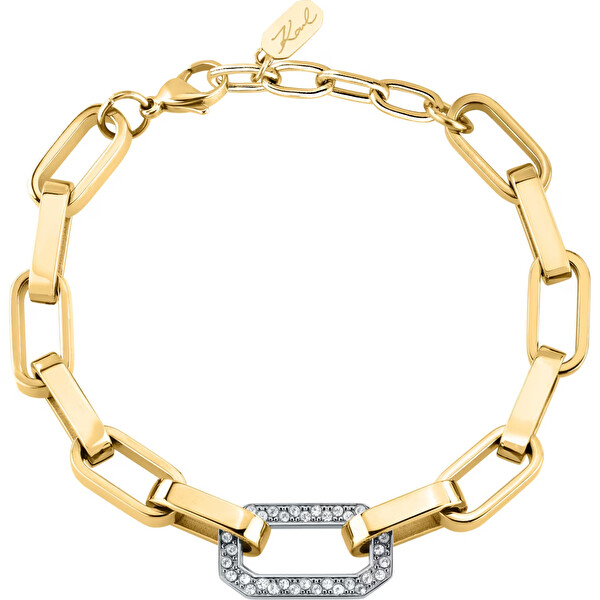 Výrazný pozlacený náramek pro ženy Chains KLARF03