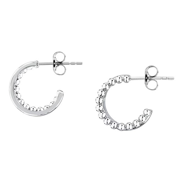 Designové kruhové náušnice z oceli Earrings LPS01AYQ135