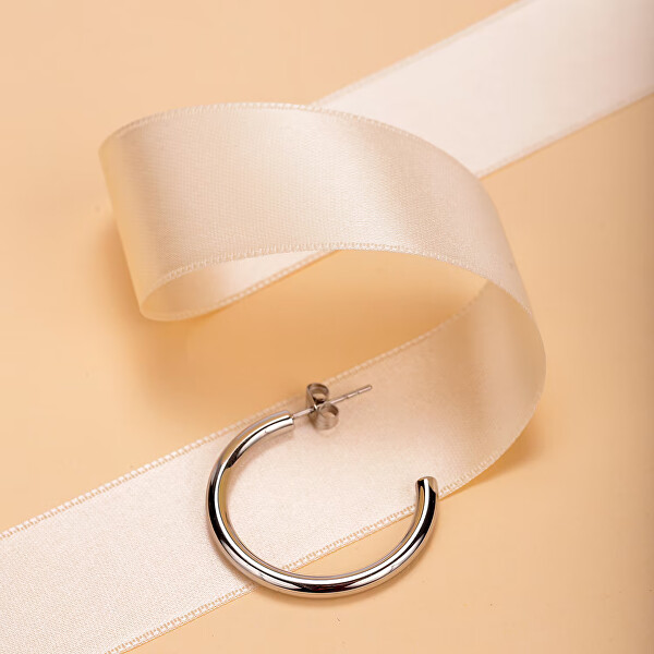 Elegantní ocelová single náušnice LPS02AQM09/11