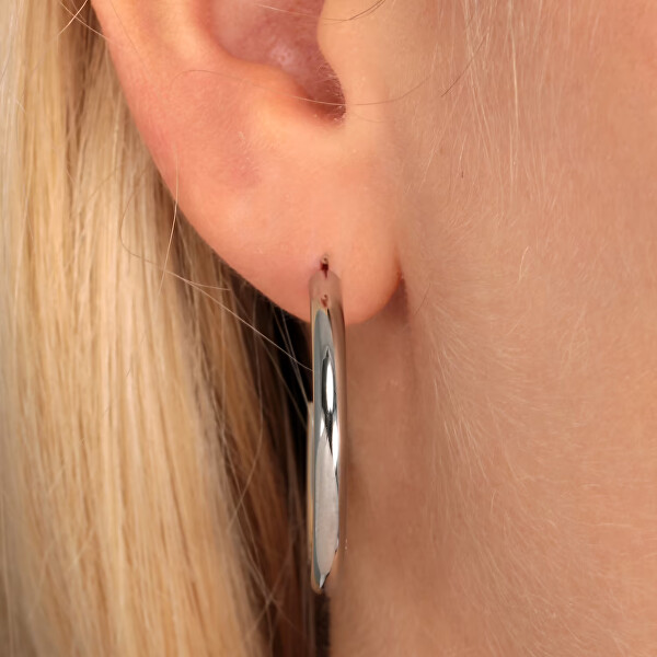 Elegantní ocelová single náušnice LPS02AQM09/11