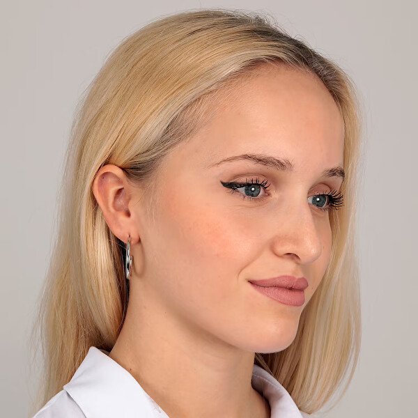 Elegantní ocelová single náušnice LPS02AQM09/11