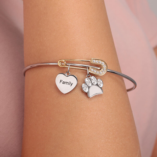 Elegante braccialetto rigido Dog&Kitty LPS05ASF11