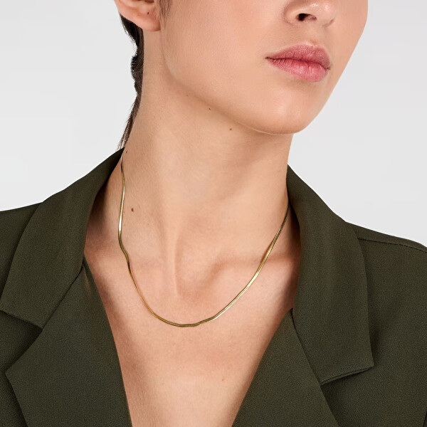 Elegantní pozlacený náhrdelník Hádek Friendship LPS10ARR116