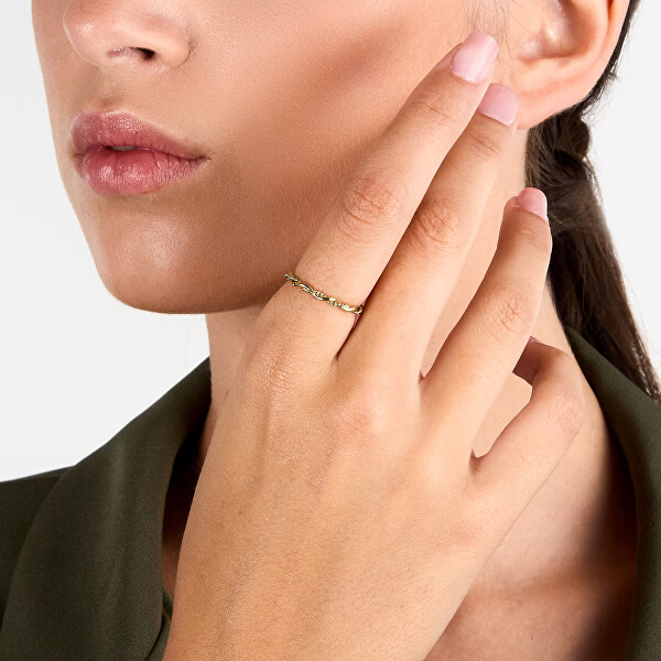 Elegantní pozlacený prsten Ring LPS03AVV1201